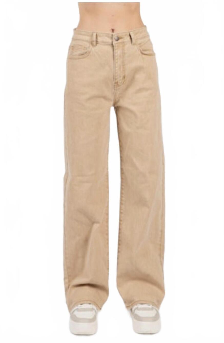 NEW LETTER TO JULIET baggy straight jeans in sand